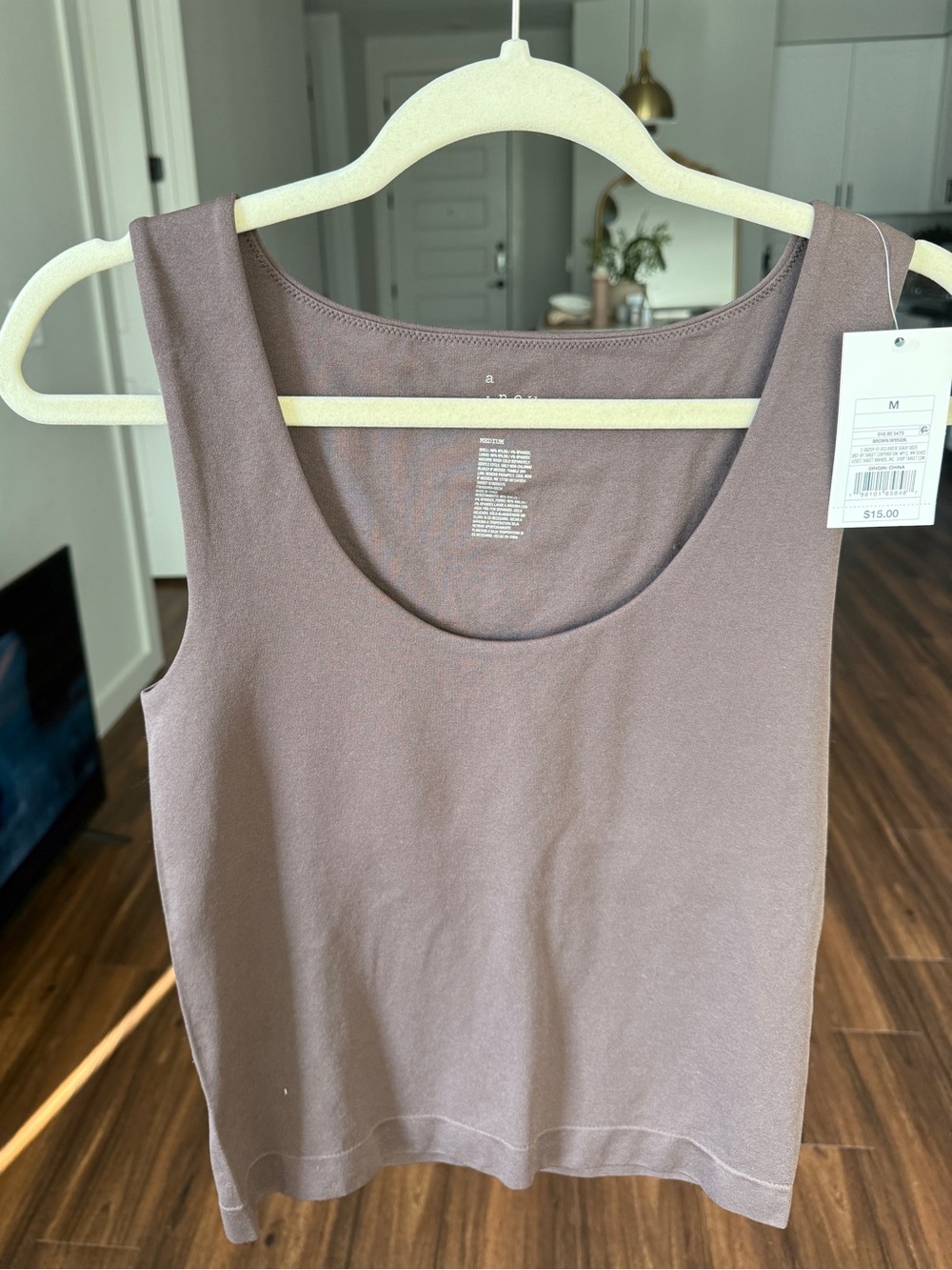 Women’s Scoop Neck Tank Top - Brown (Brand: )